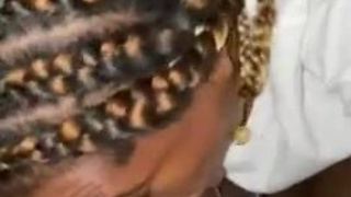 Ebony Deepthroat Cum In Mouth Cum Blowjob GIF