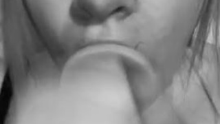 Spit Huge Dildo Dildo Deepthroat GIF
